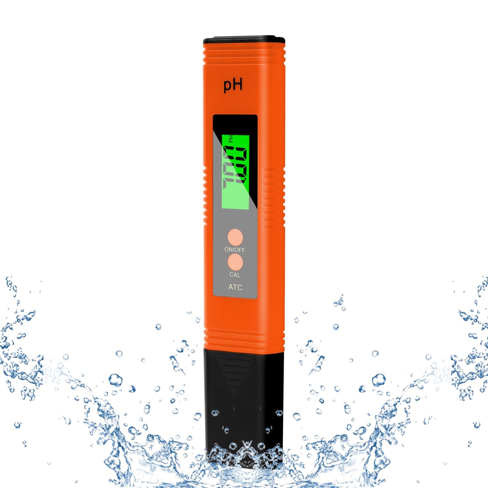 Cyfrowy miernik pH 4 w 1, tester pH 4 w 1, pH-metr z ekranem LCD, tester jakości wody do wody pitnej, basenu, hydroponiki