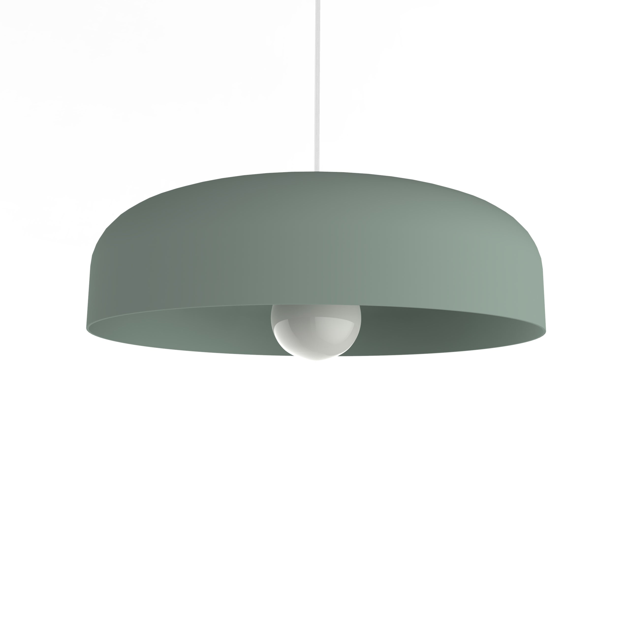 LUMICOM | TUZZI Lampa wisząca, 1xE27, max. 42W, metal, lodowcowa zieleń, śr. 40cm