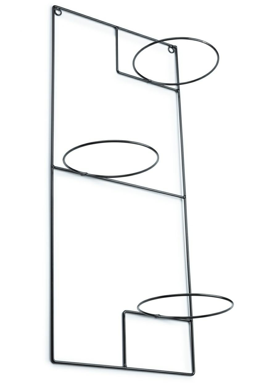 Kwietnik ścienny potrójny Dąstal LOFT metalowy czarny matowy 31x17x71 cm 1 szt.