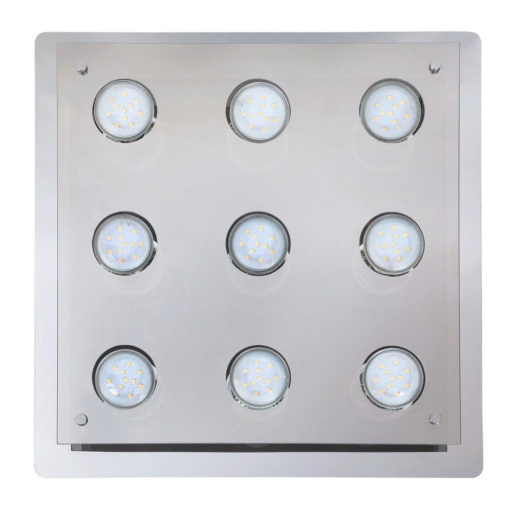 Lampa sufitowa 9-punktowa GU10 Kwadratowa Metal IP20 380mm