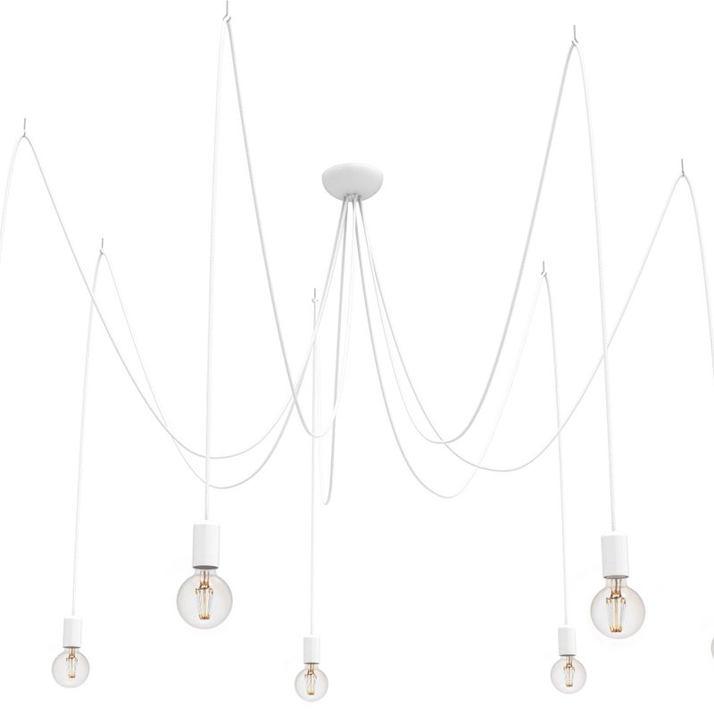 Lampa wisząca żyrandol Nowodvorski SPIDER biała, metal 9743