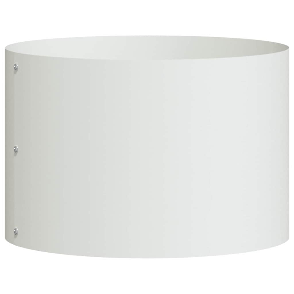 Pierścień doniczki Biały 30 x 30 x 20 cm Stal zimnogięta