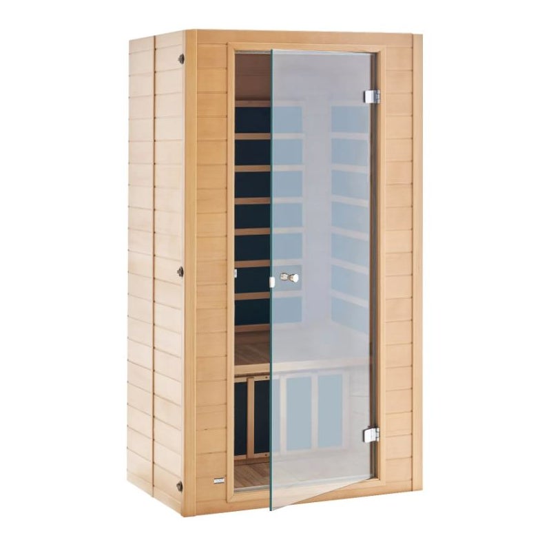 Sauna domowa na podczerwień 1–2 osoby niskie EMF Bluetooth chromoterapia