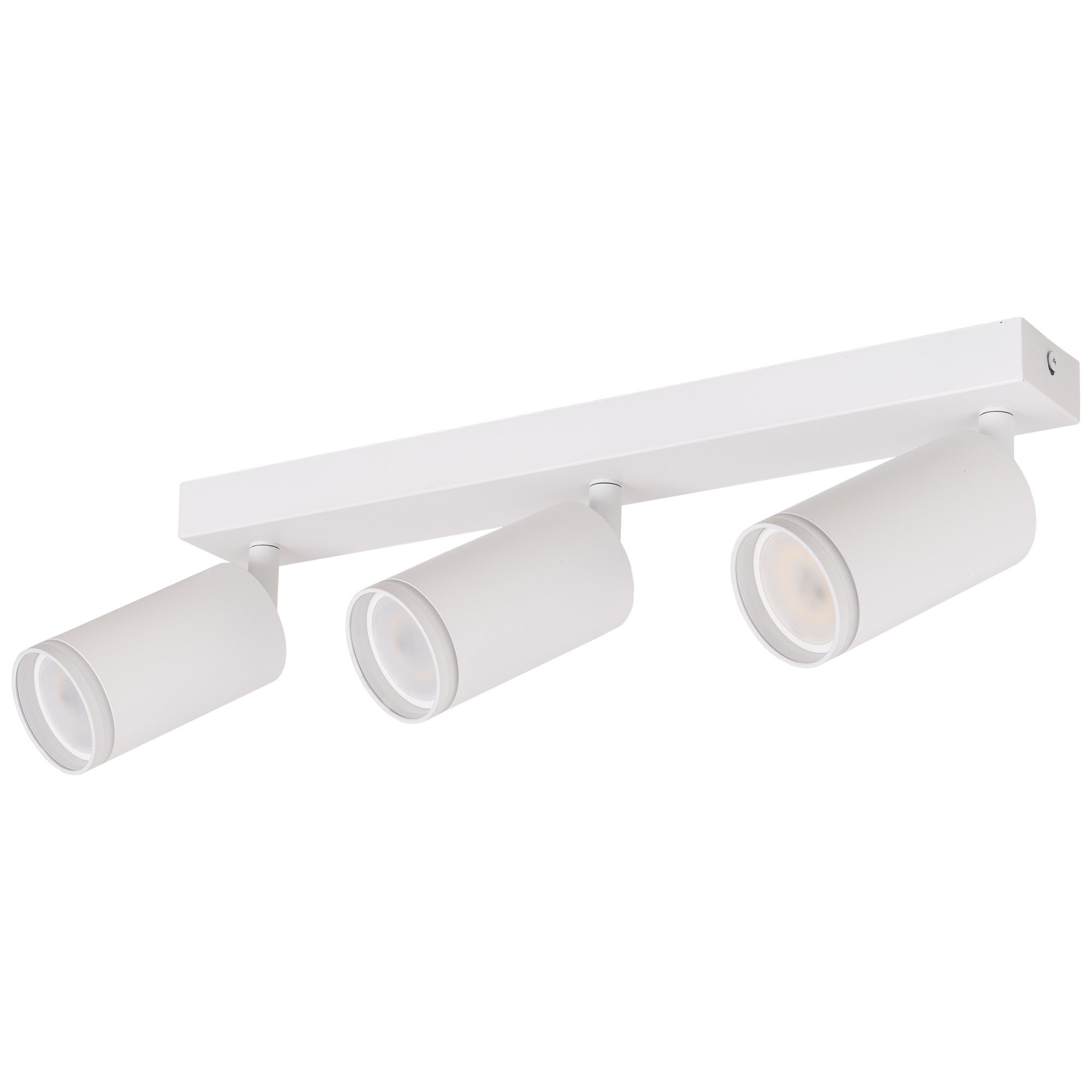 Listwa reflektorowa biała LED - Lampa sufitowa 3 x GU10 - Kinkiet natynkowy do pokoju salonu dekoracyjna Tuba - LEDHOFF