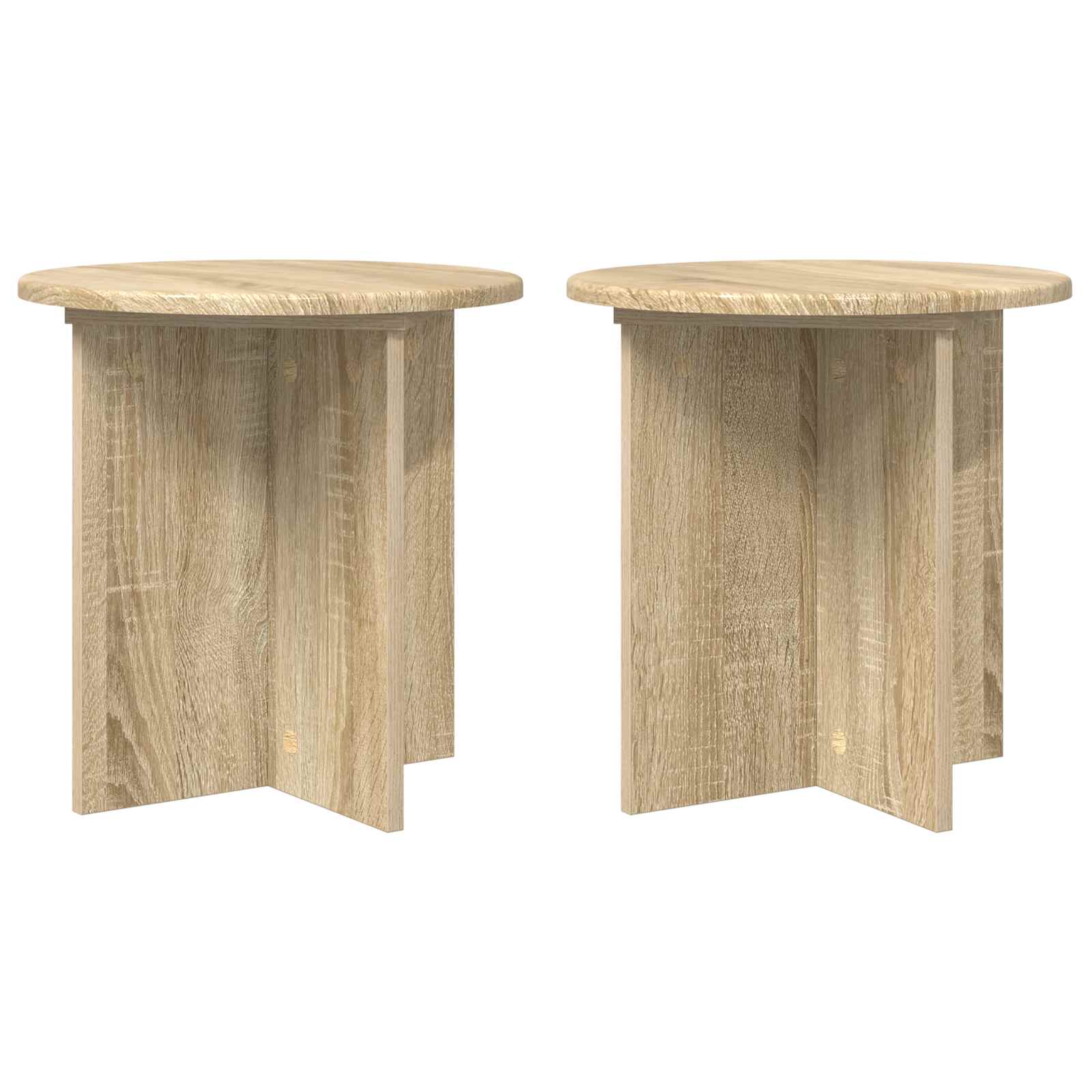 2x Stojak na Rośliny 40 cm Dąb Sonoma 40x40x40 cm do Salonu