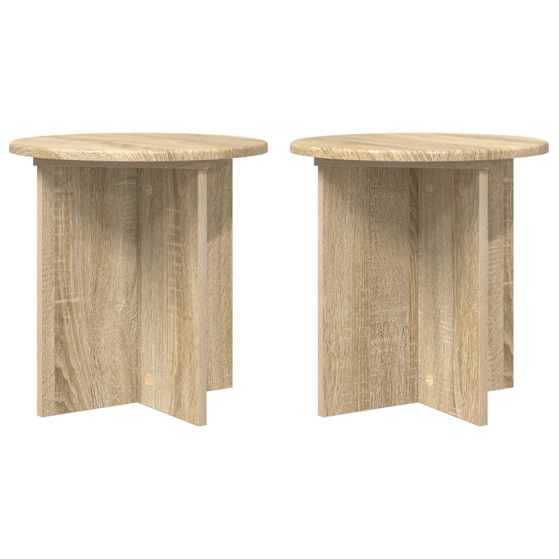 2x Stojak na Rośliny 40 cm Dąb Sonoma 40x40x40 cm do Salonu