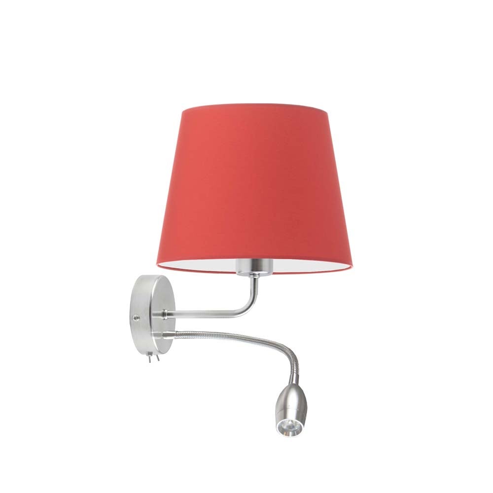 Kinkiet LED lampa ścienna lampa na ścianę z abażurem stożek BLUES