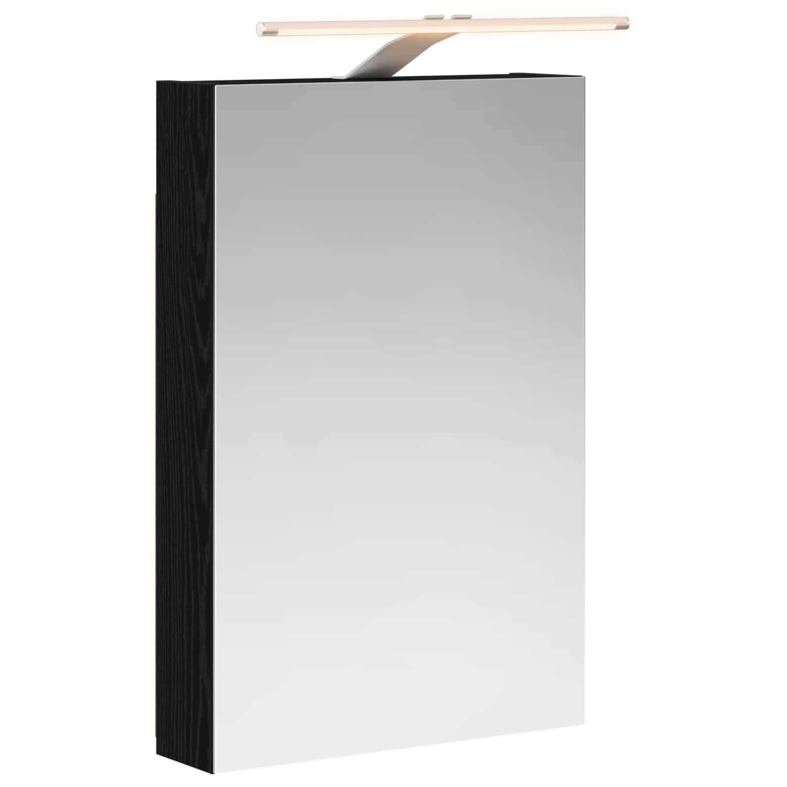 Szafka z lustrem do łazienki Czarny Dąb 40 x 10,5 x 60,5 cm