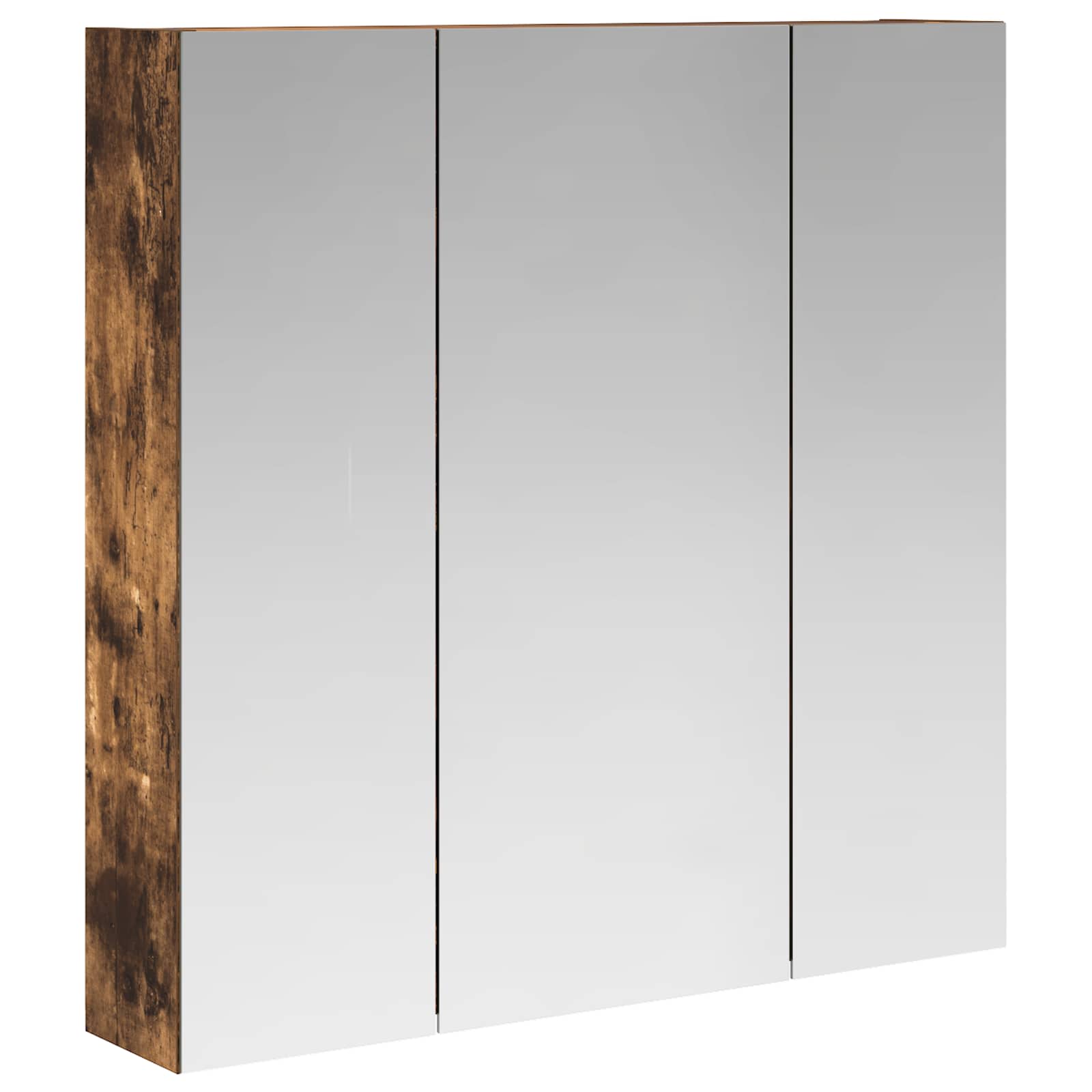 Szafka z lustrem do łazienki Dąb wędzony 70 x 14,5 x 70 cm