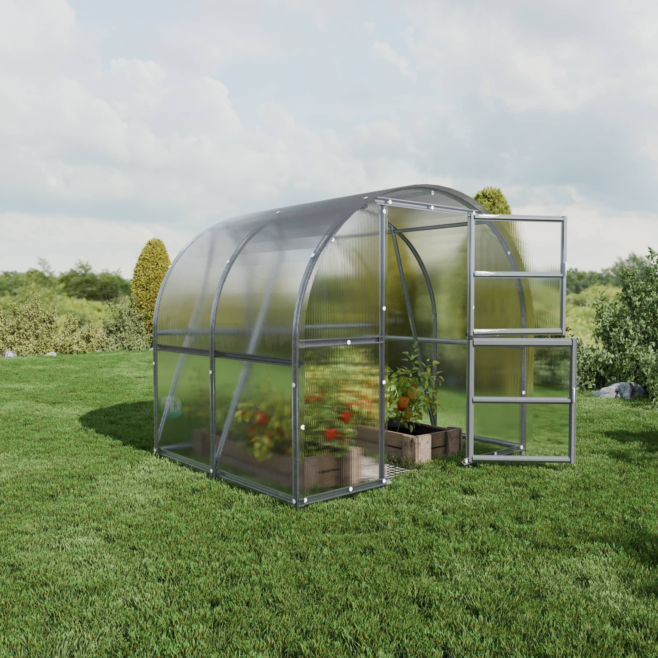 Szklarnia KLASIKA BALTIC LT 3 x 2 m (6 m²), 6 mm z powłoką z poliwęglanu 1szt.