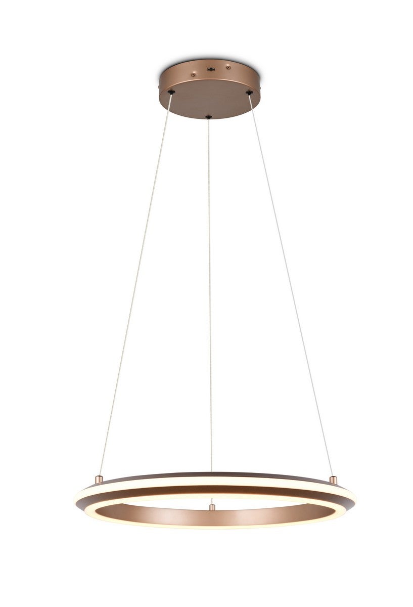 Lampa wisząca LED AMADOR 34W Odcienie bieli 706lm metal kawowa wym:150x45x45cm IP20 Trio