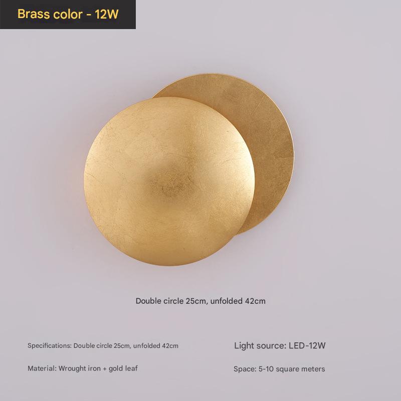 Obracana o 360° lampa ścienna „Zaćmienie Księżyca”, designerska oprawa, 3000 K, średnica 25 cm