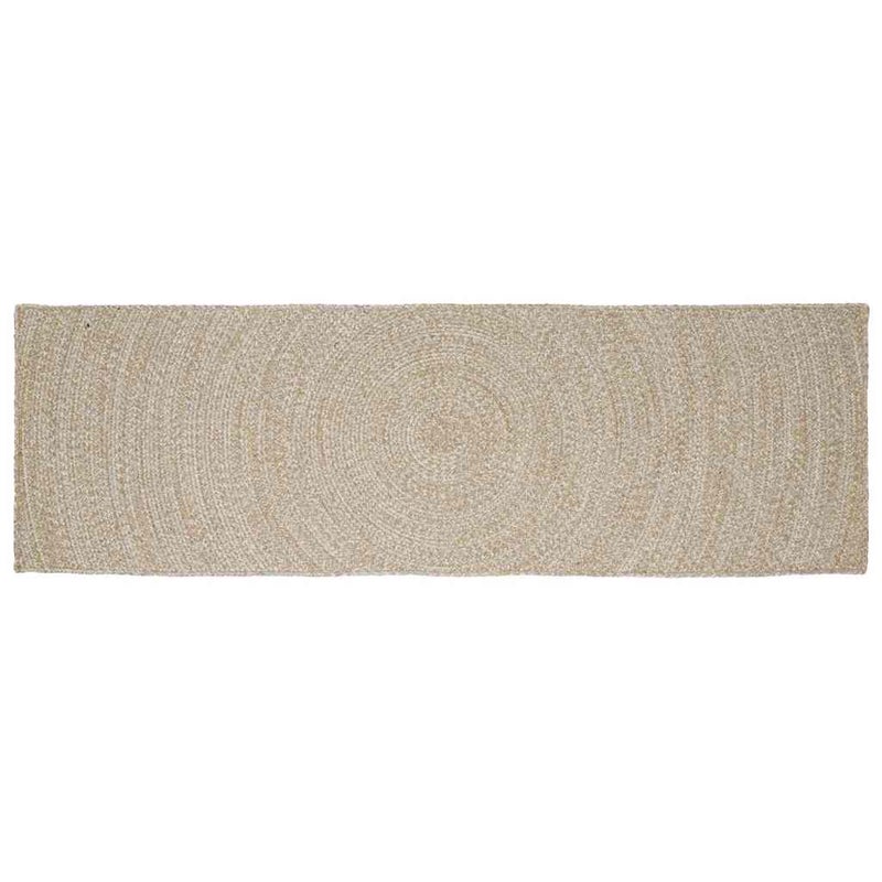 Dywany pokojowe Naturalne i białe 80 x 250 cm Juta vidaXL