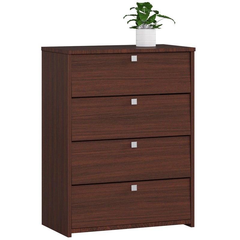Szafka na buty AKORD Wenge 60 cm 4 drzwi kolor Wenge mat 4 półki 60x33x80 cm