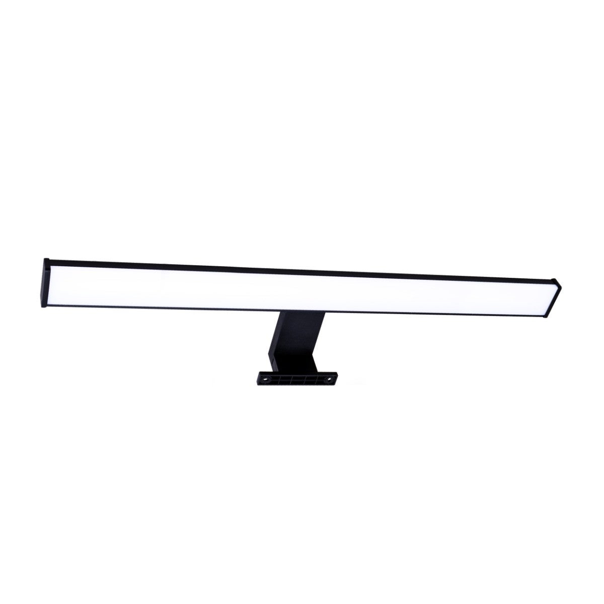 Kinkiet ścienny Elba czarno-biały LED 12W 4000K 1350lm nad lustro wym: 4,4 x 60 x 11,2 cm aluminium IP44 Polux