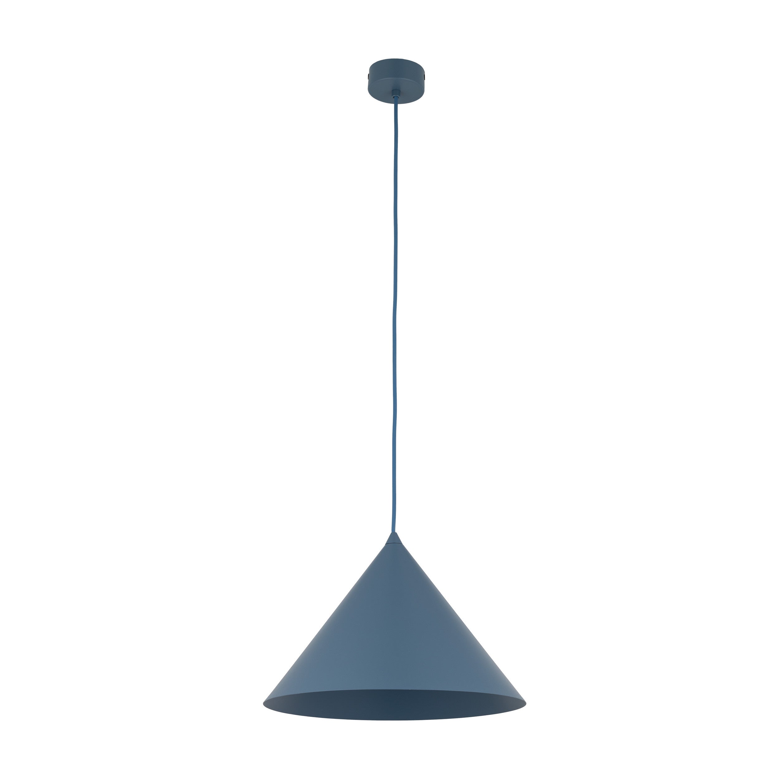 Lampa Wisząca Tk Lighting Cono L Stożek Metalowy Granatowy 1Xe27