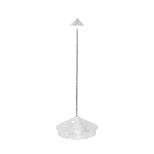 Lampa stołowa LED Pina Pro Silver Leaf, bezprzewodowa, akumulatorowa i ściemnialna, szafranowa