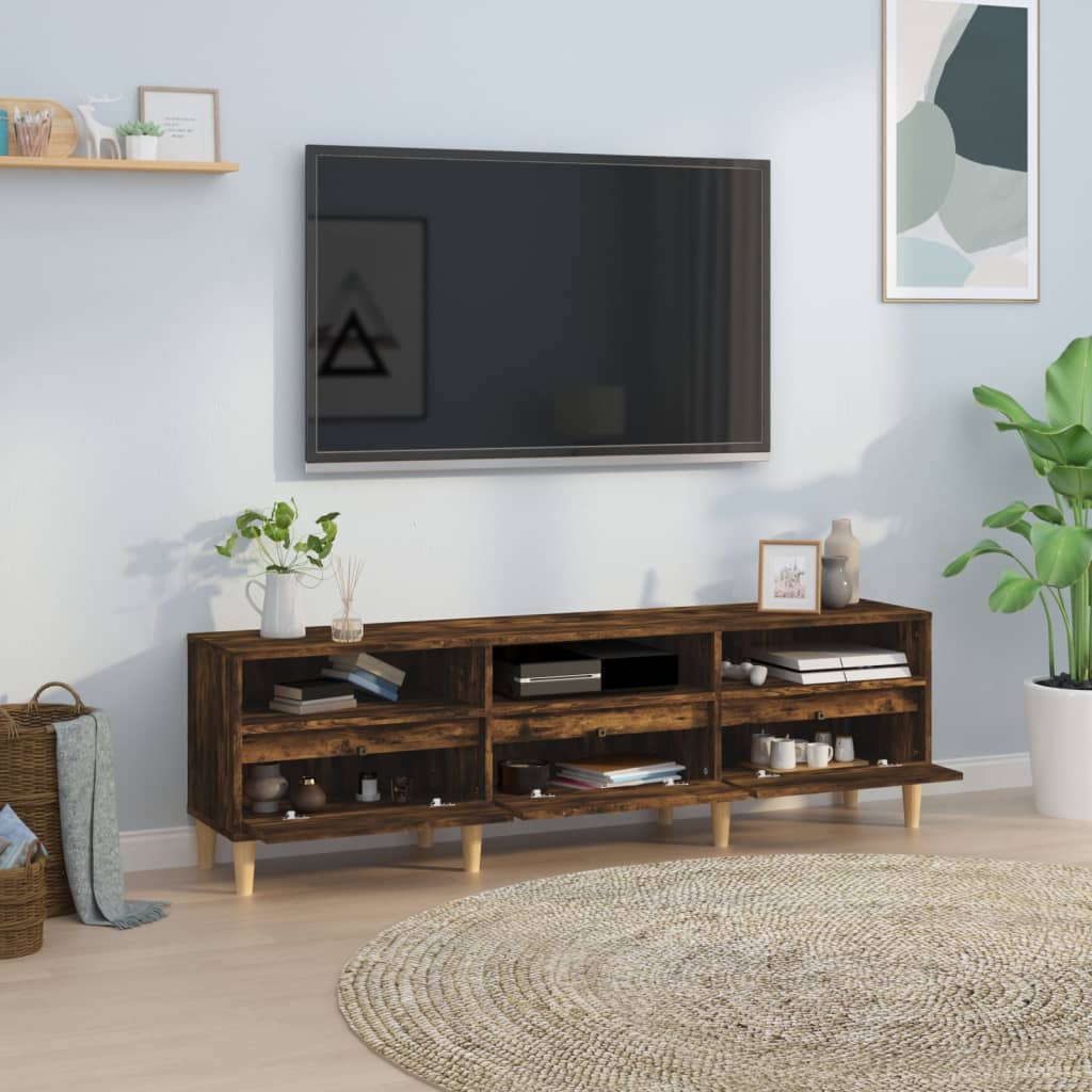 Szafka pod TV, przydymiony dąb, 150x30x44,5 cm