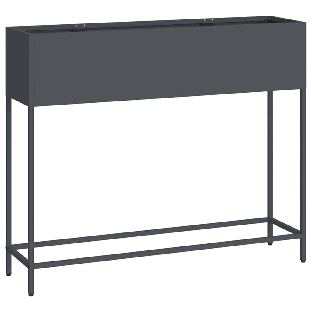 Podwyższona doniczka ogrodowa Antracyt 100 x 26 x 82 cm Stal