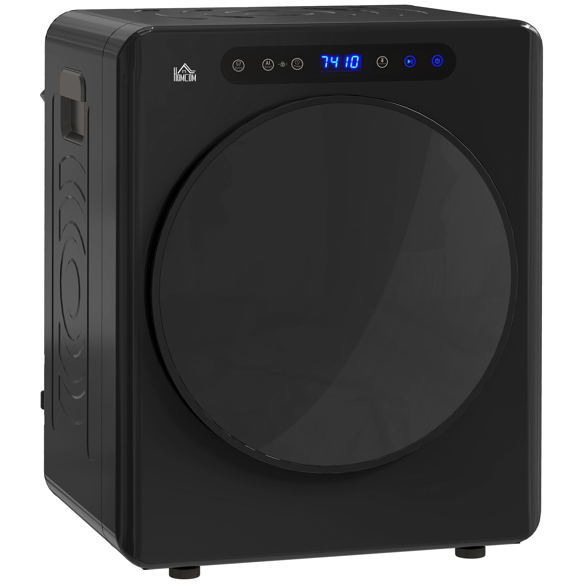 Suszarka do ubrań, 6 programów, 40-60°C, pojemność 5 kg, kompaktowa, sterowanie dotykowe, czarna