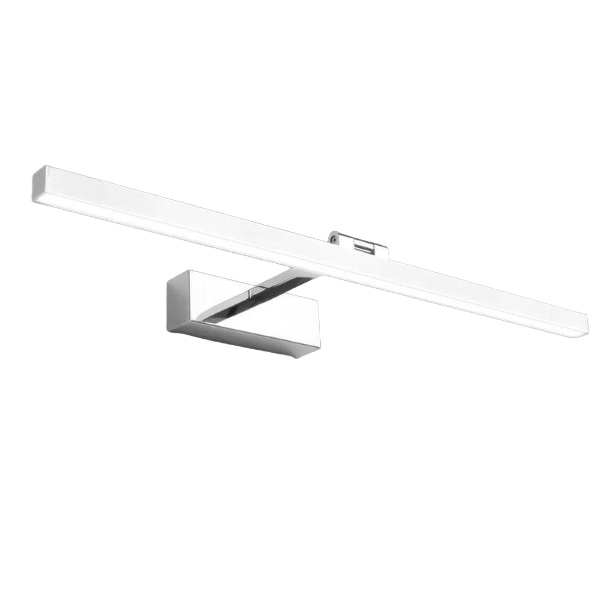 Lampa lustro LED do łazienki 50 cm, 12 W, IP44, wodoodporna, kinkiet do łazienki, obracana o 180°, nowoczesne światło do lustra w łazience