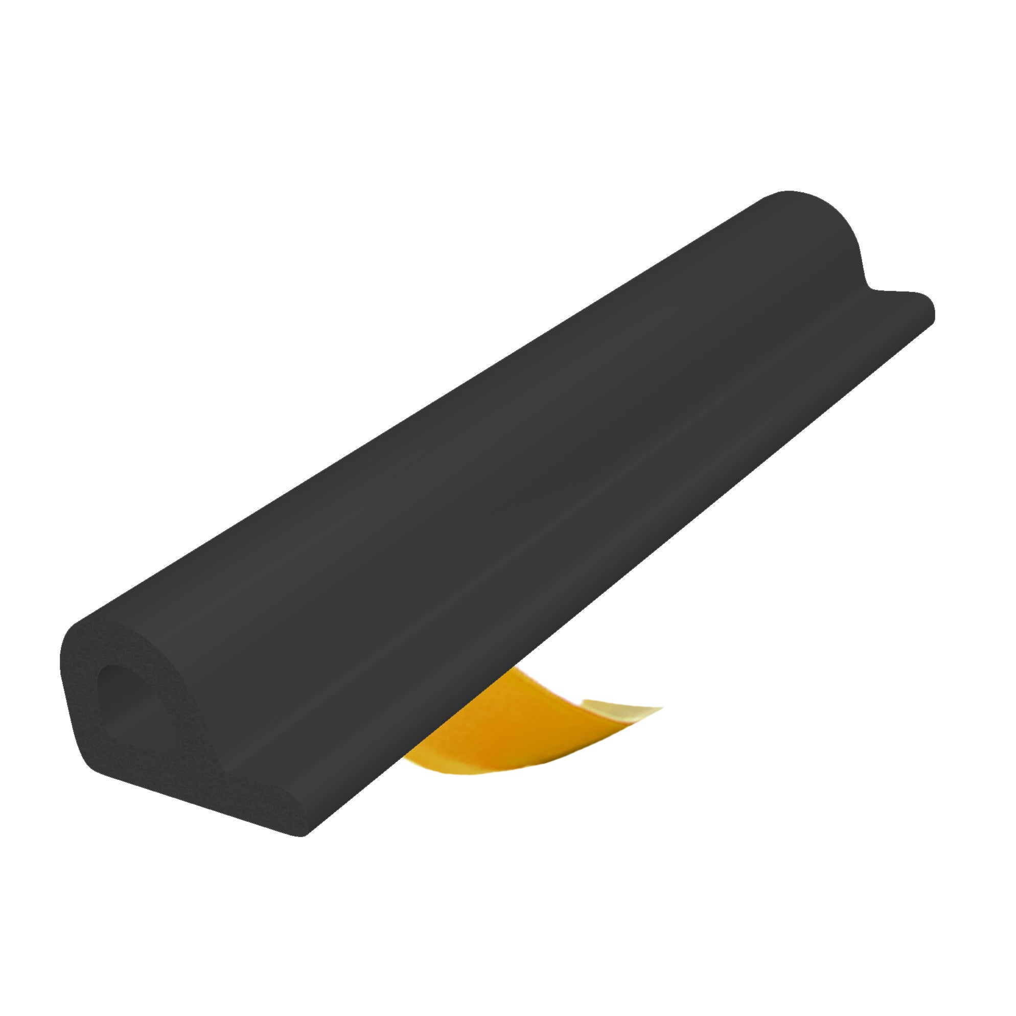 Uszczelka samoprzylepna EPDM P 9x5,5 mm czarna do okien i drzwi 20 m