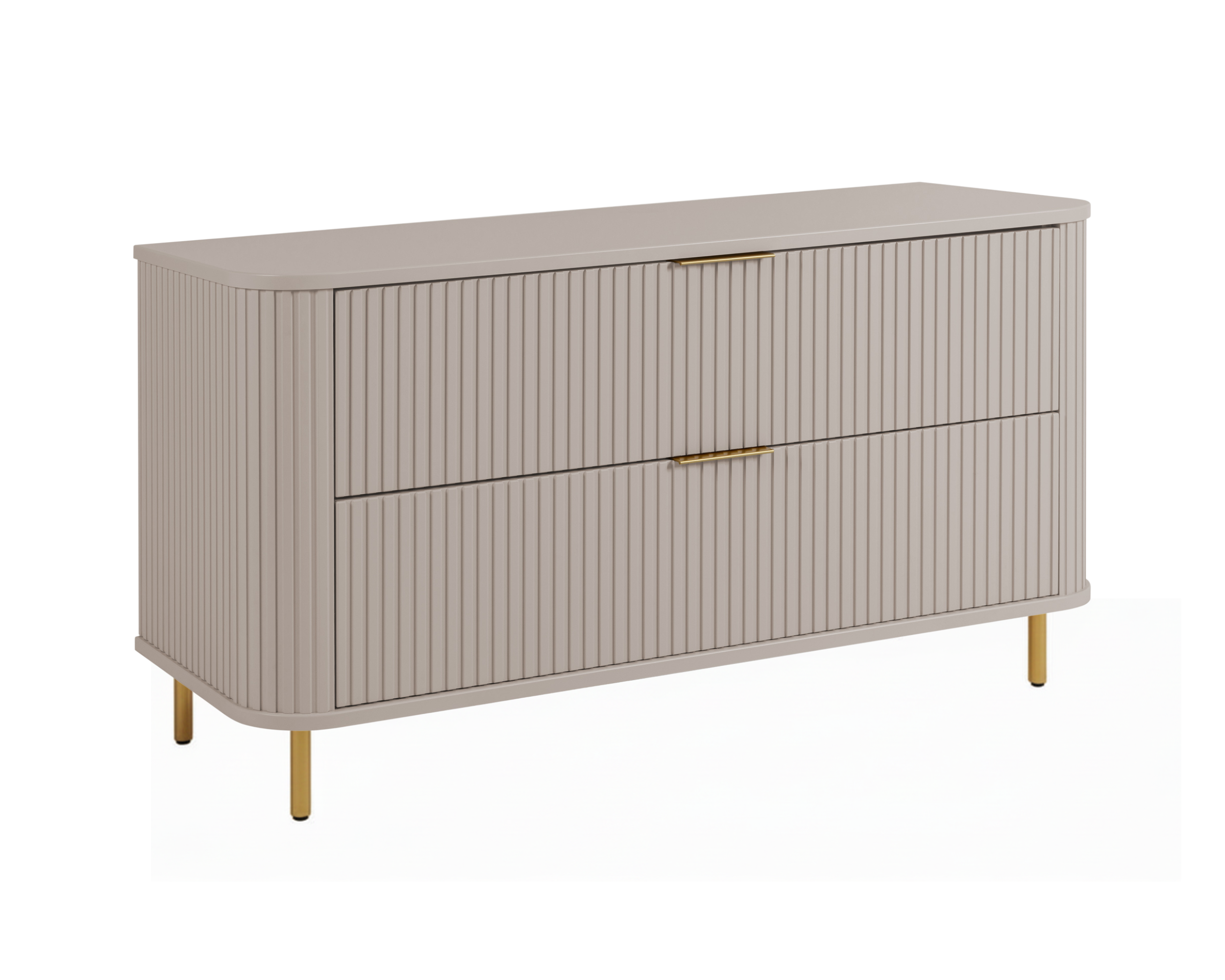 Szafka łazienkowa stojąca z szufladami i metalowymi nóżkami, kolor Kaszmir, uchwyt złoty, nóżki złote, 120 x 41,5 x 66,7 cm