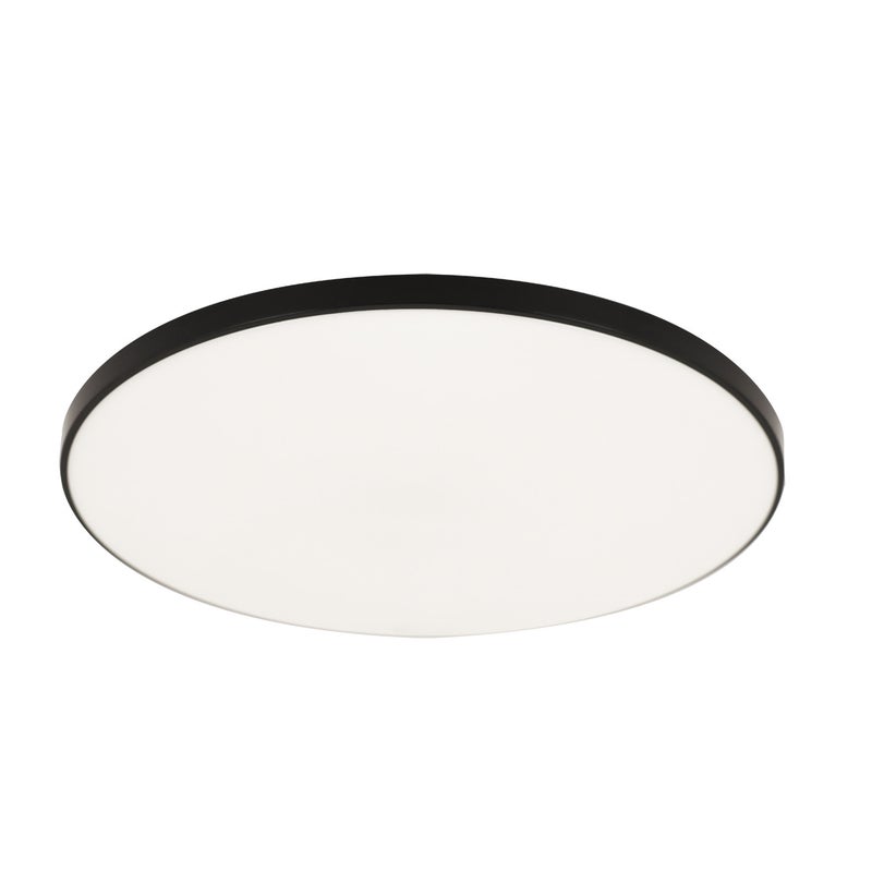 Plafon Dowbor okrągły czarno-biały LED 24W 4000K 1840lm wym: 5,5 x 37 cm IP44 tworzywo sztuczne Struhm
