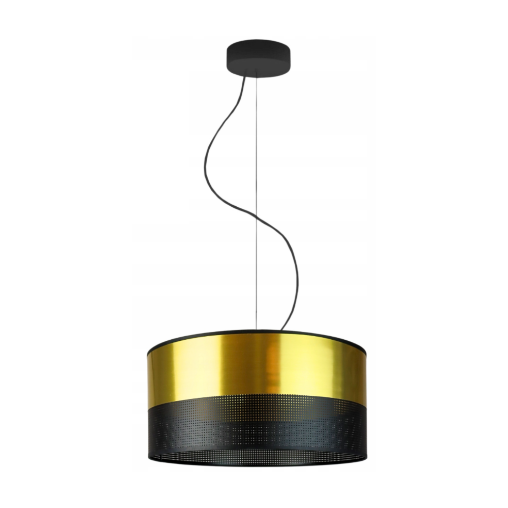 Lampa sufitowa żyrandol lampa wisząca z abażurem walec 40 cm BLUES