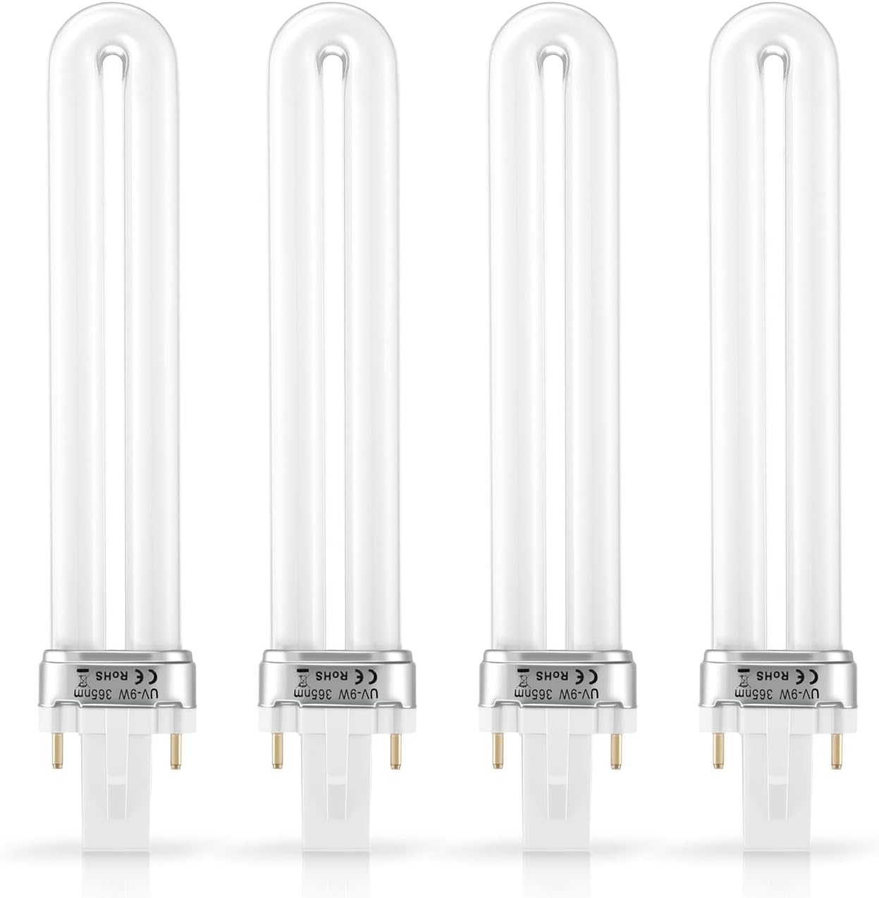 sztuki 9W lampa UV w kształcie litery U do użytku w salonie, 9W żarówki UV 365nm do utwardzania żywicy, żyrandol LED, przenośne suszarki z żarówkami