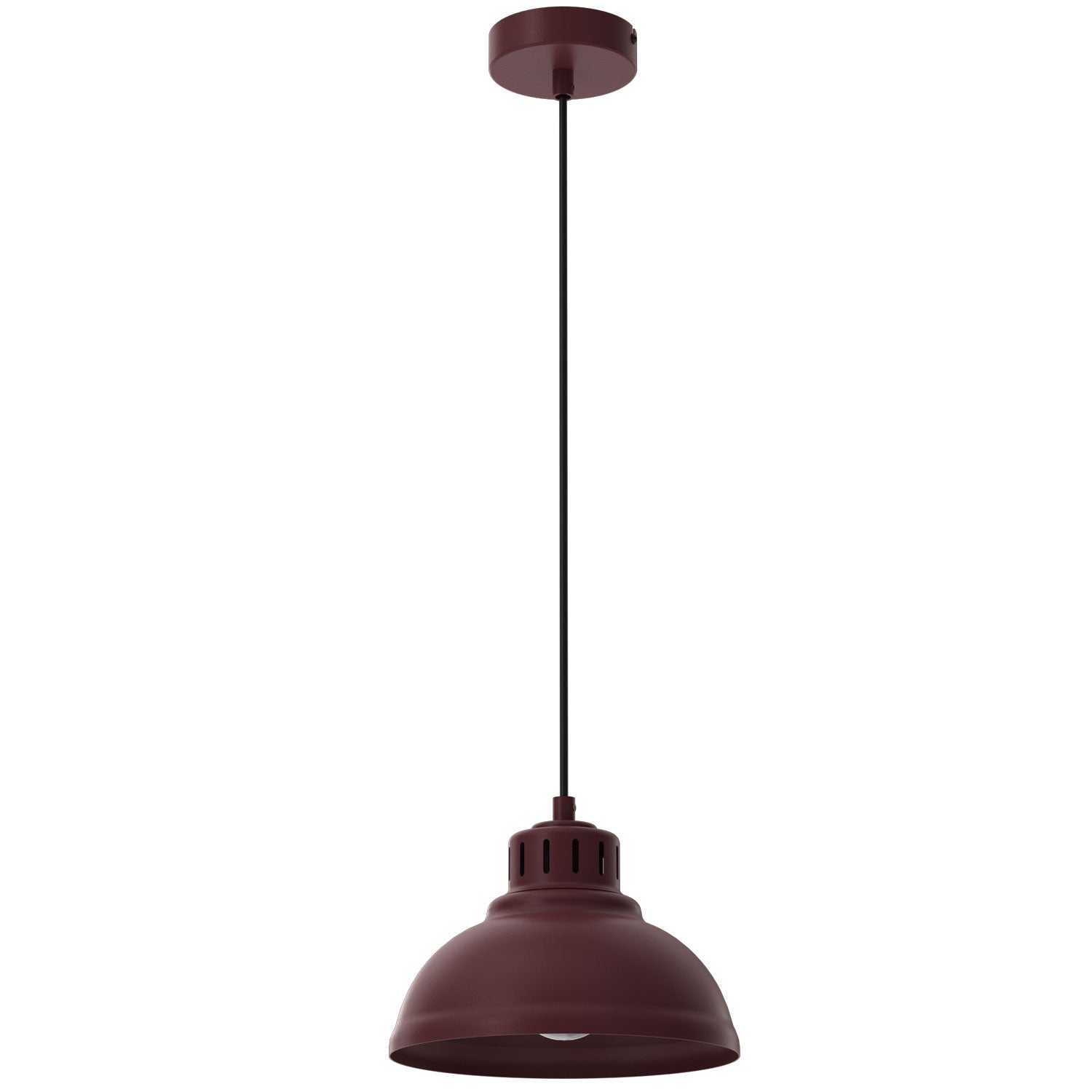 Lampa wisząca Sven czerwony 1xE27x15W metal wym:110x21x21cm IP20 Luminex
