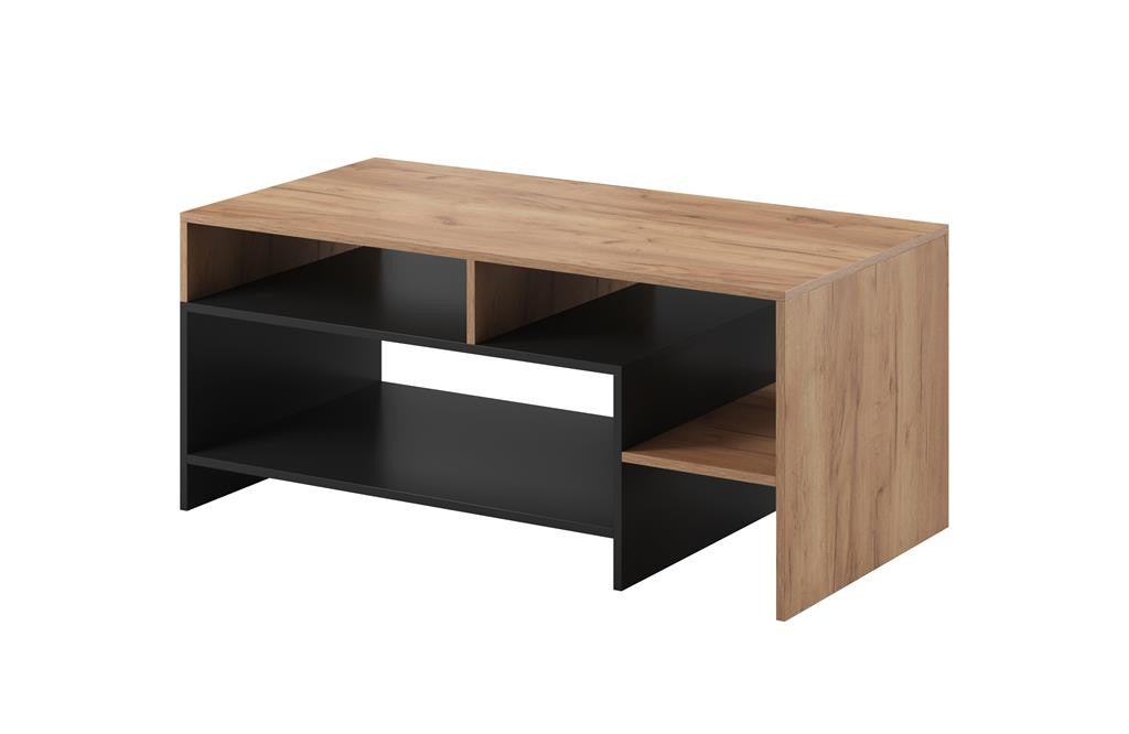 Stolik Kawowy VENTO – Dąb Craft Złoty i Antracyt, Nowoczesny Design