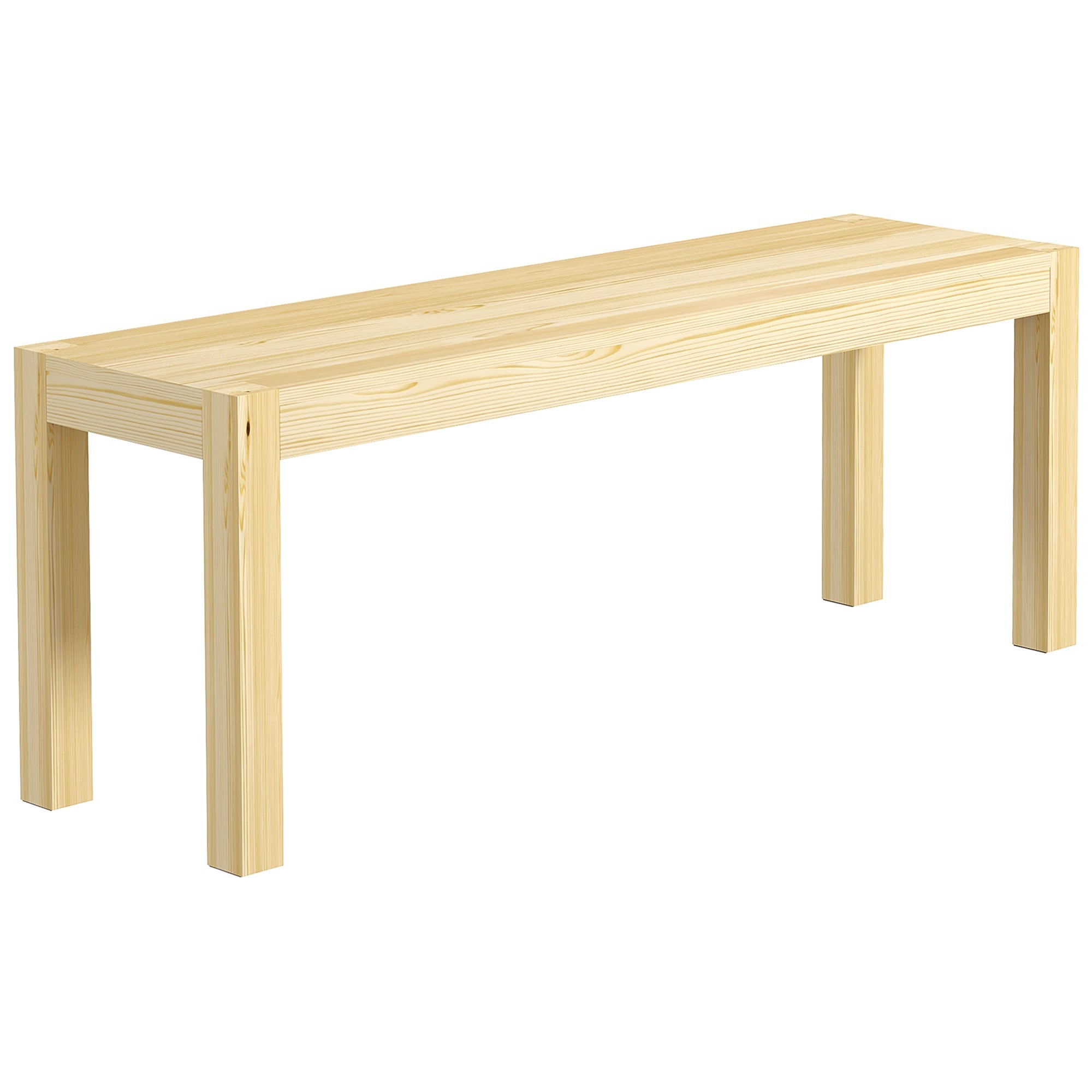 Ława kuchenna z litego drewna, 2-osobowa, do jadalni, udźwig 240 kg, 120 x 33 x 45 cm, drewno naturalne