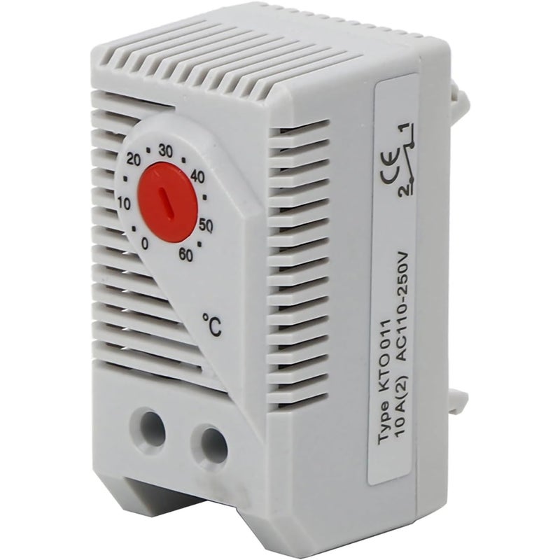 Termostat mechaniczny 0-60 ℃, regulowany przełącznik elektrycznego regulatora temperatury, czerwony przycisk