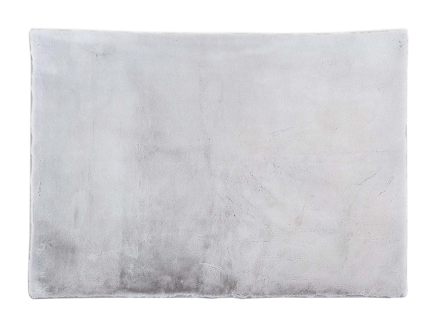 Dywan shaggy z długim włosiem z efektem futra - 160 x 230 cm - Szary - BUNNY