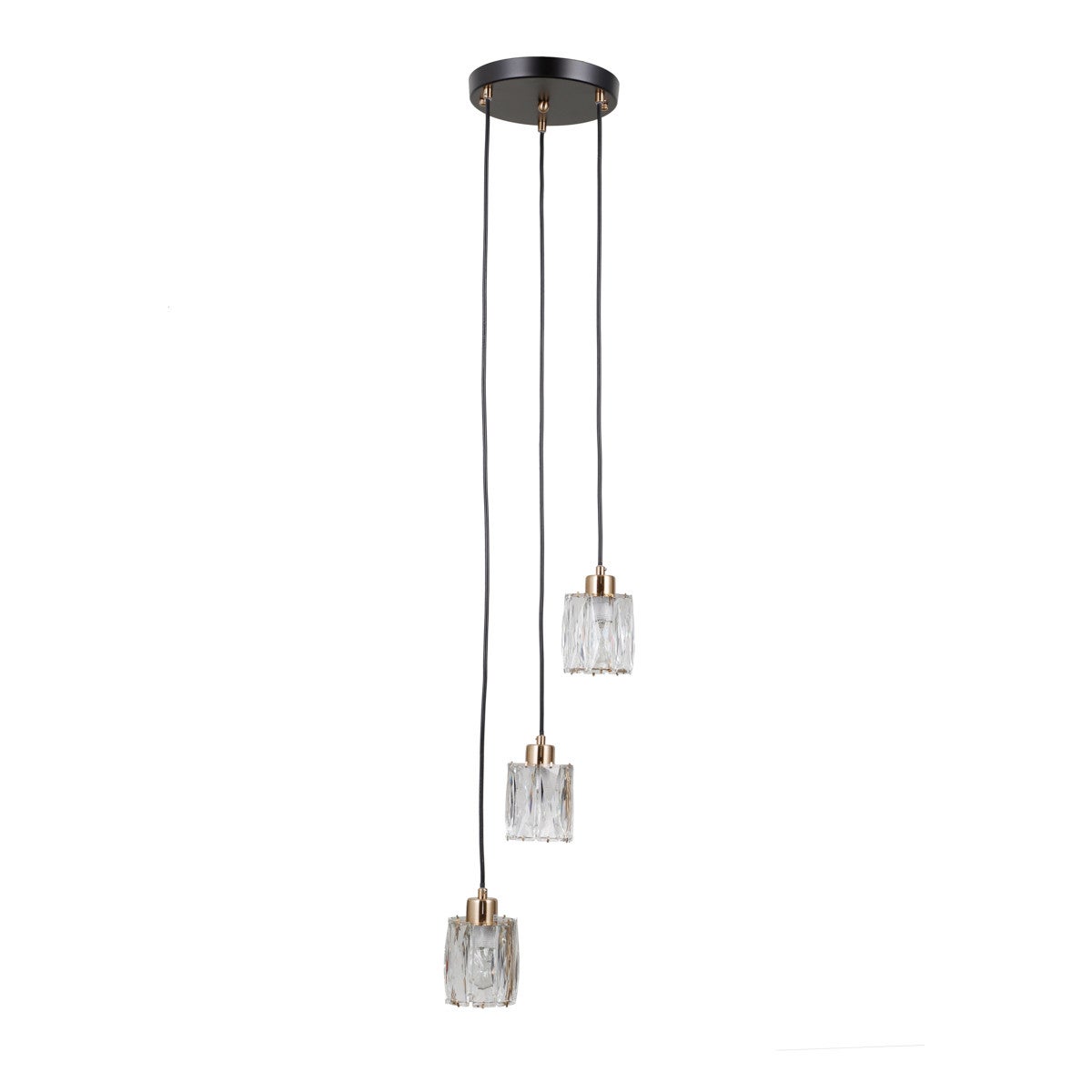 Lampa wisząca TORNO czarna matowa 3 x E14 x 40W wym: 120 x 27 x 27 cm Italux