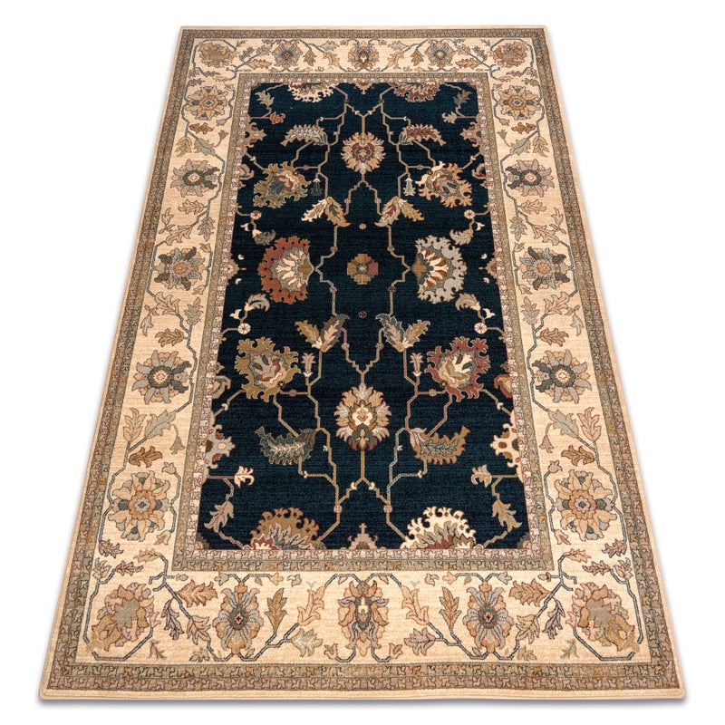 Dywan wełniany POLONIA Loare Ramka velvet granat 200x300 cm