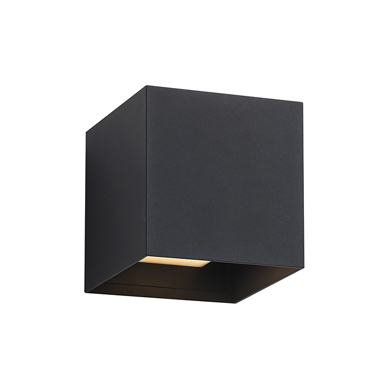Kinkiet zewnętrzny KADO, dwuwiązkowy, kolor antracytowy, gniazdo E27, stopień ochrony IP65, nowoczesny design aluminiowy - Rossini Group