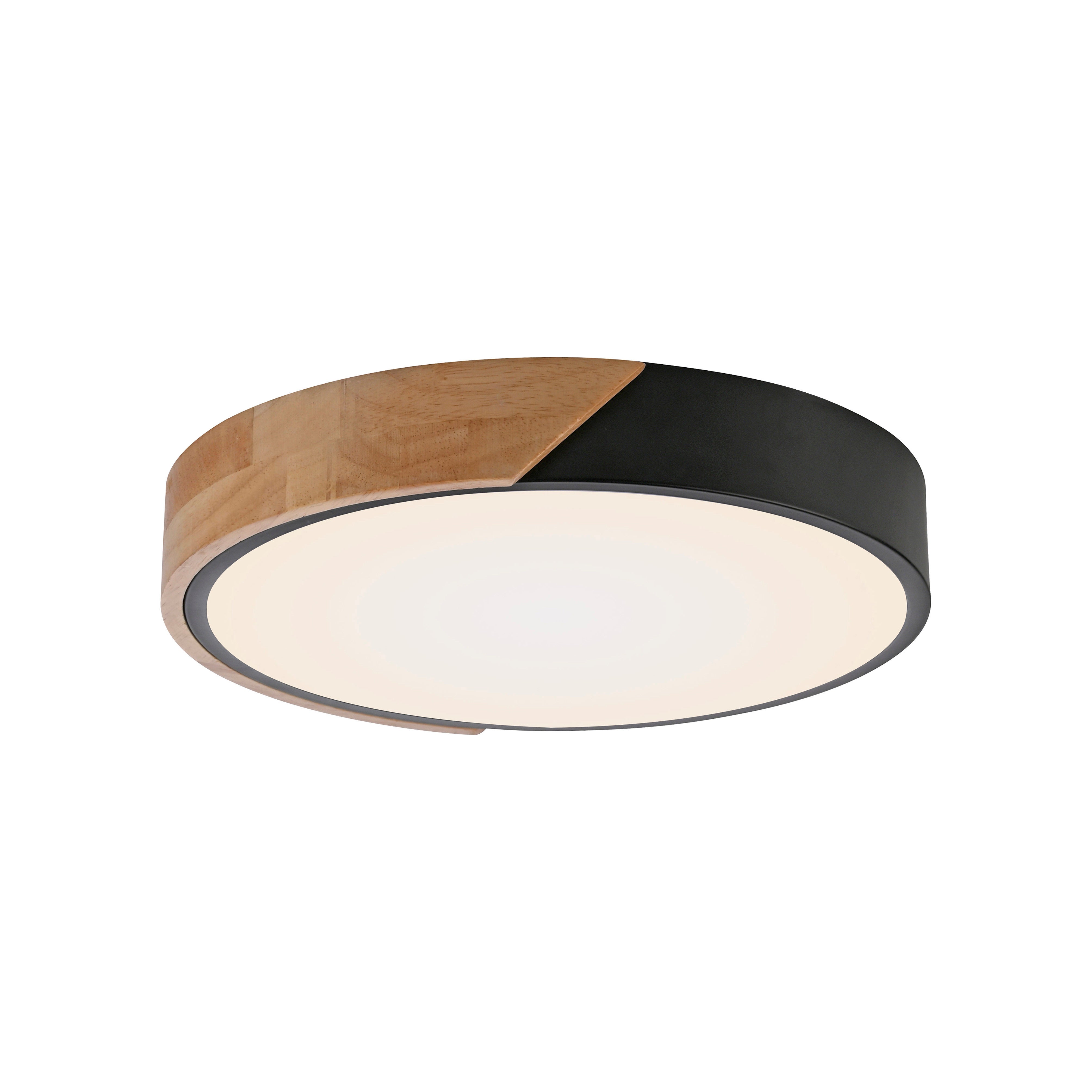 Plafon okrągły BILA LED 24W Ciepła biel 1000lm czarny wym: 5,5 x 32 x 32 cm IP20 Just Light