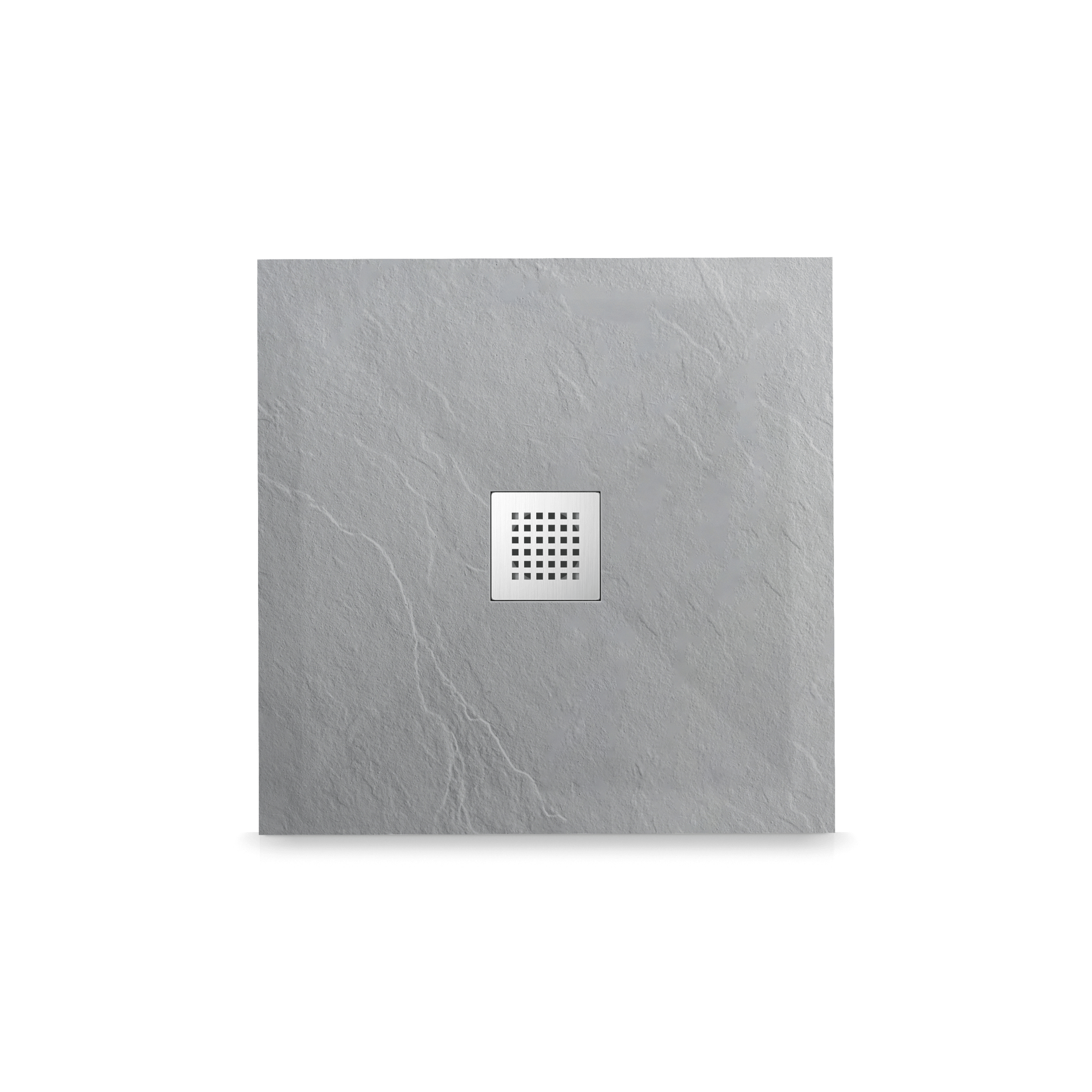 BALNEO Brodzik Prysznicowy płaski kwadratowy 90x90x2,5cm jasnoszary - Brodzik kompozytowy antypoślizgowy antybakteryjny