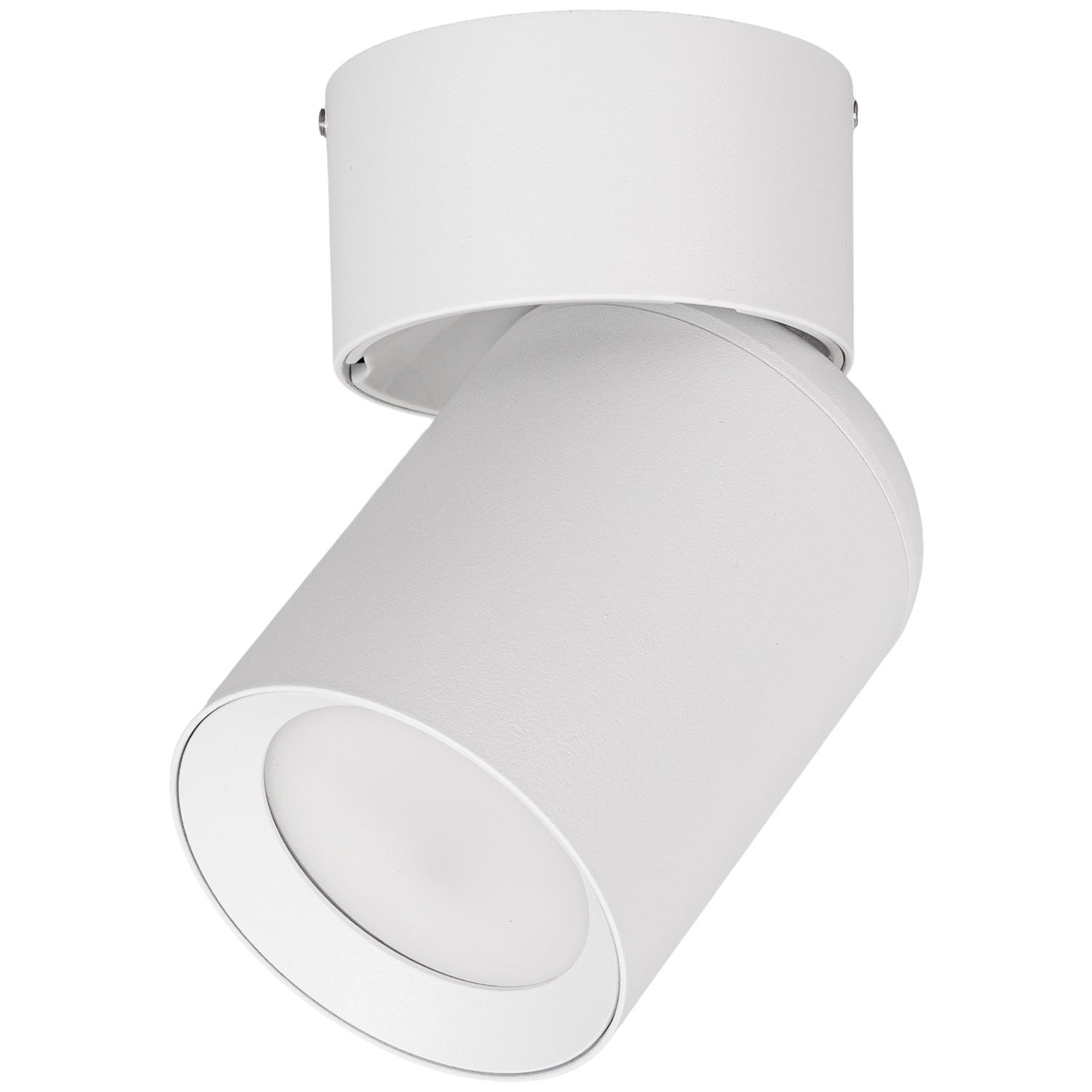 Lampa sufitowa LED - Reflektor ścienny biały GU10 - Kinkiet natynkowy do pokoju salonu Tuba - LEDHOFF