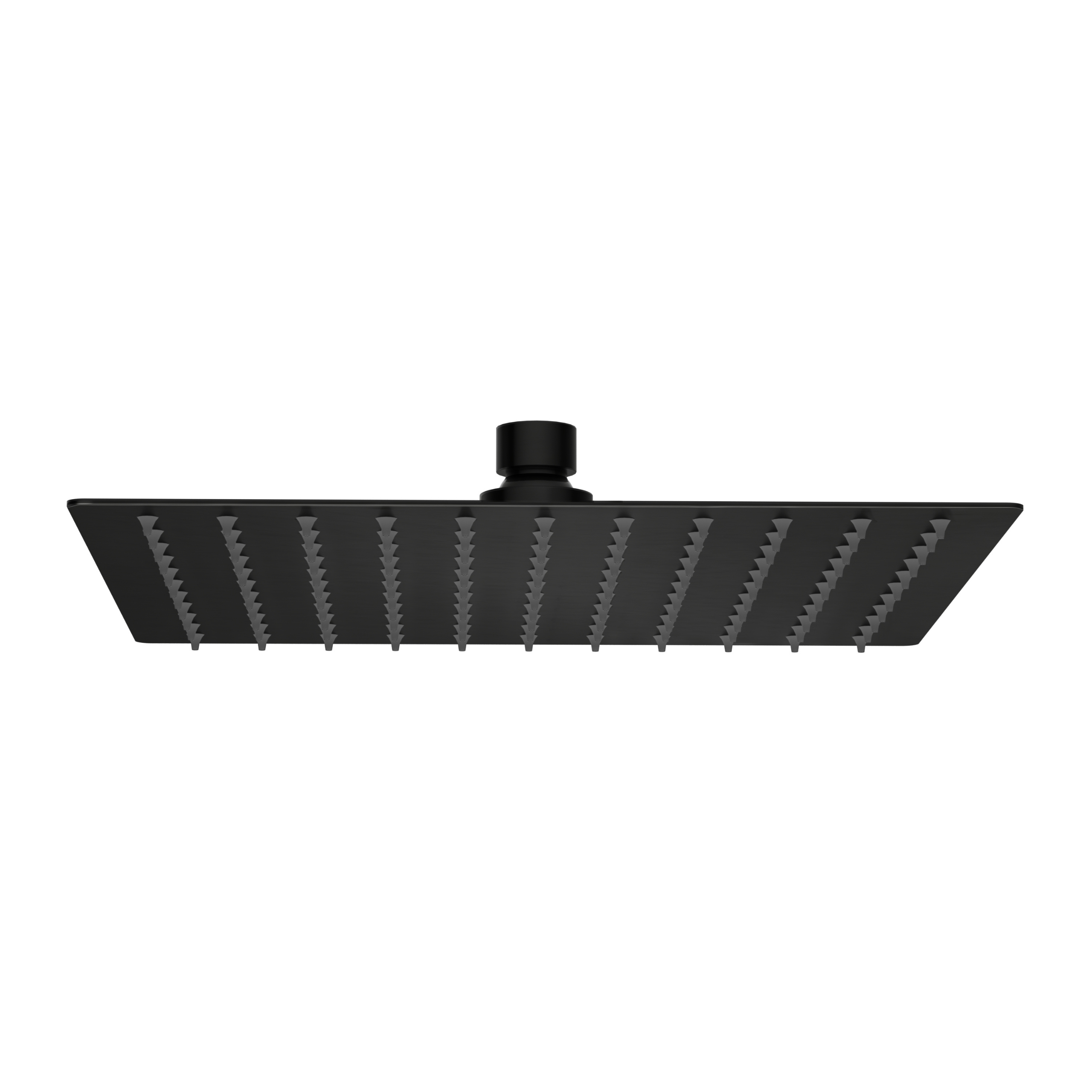BALNEO Deszczownica kwadratowa 25 cm czarna stal nierdzewna | Głowica prysznicowa CASCADE