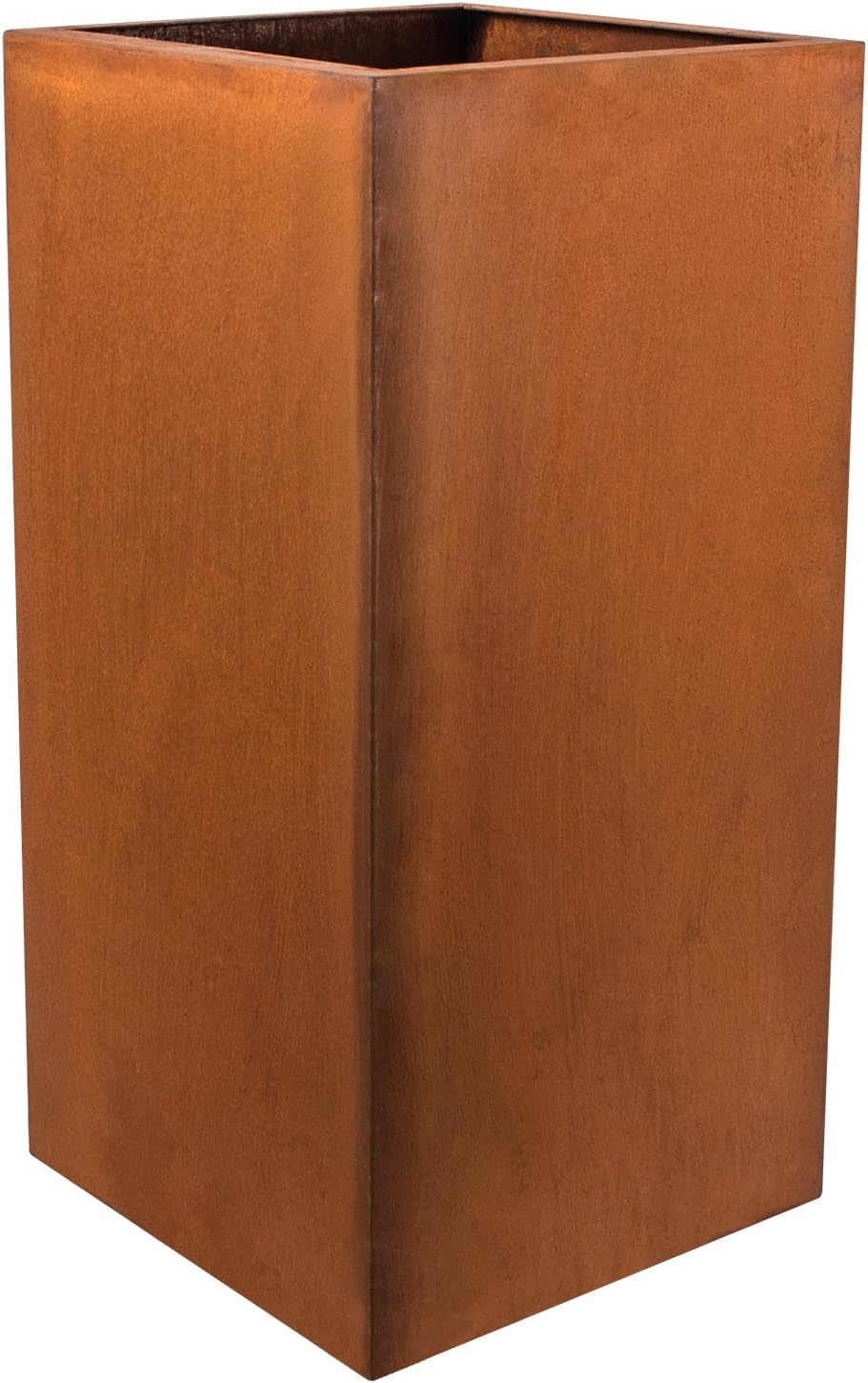 Designerska doniczka Köhko® ze stali Corten Viva 45 x 45 x 80 cm | Doniczka o wyglądzie stali nierdzewnej