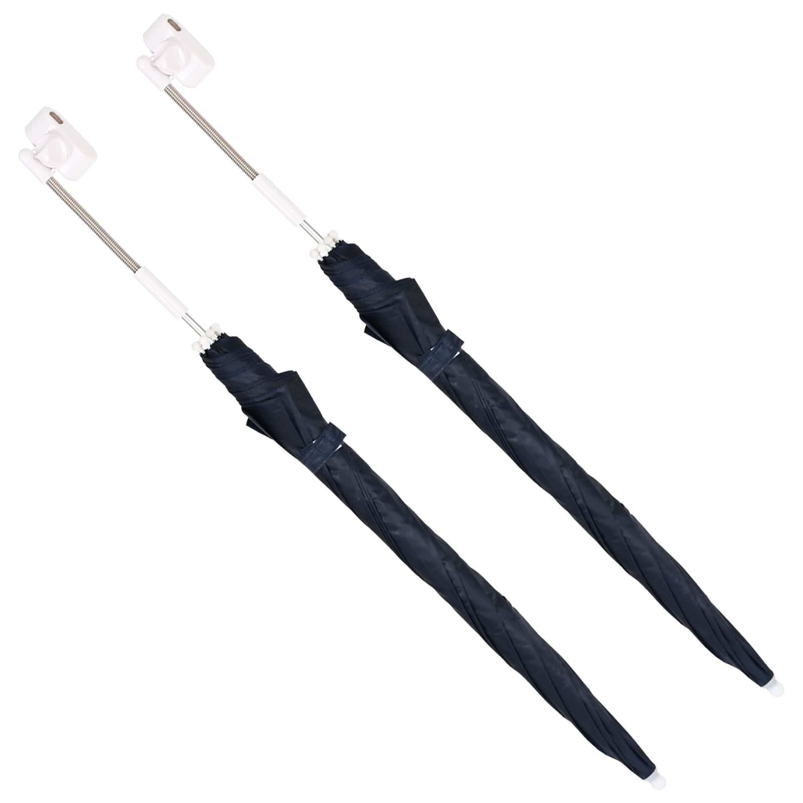Parasol z Klamrą 2 pcs Granatowy Ø 105 x 86 cm Poliester 170T vidaXL