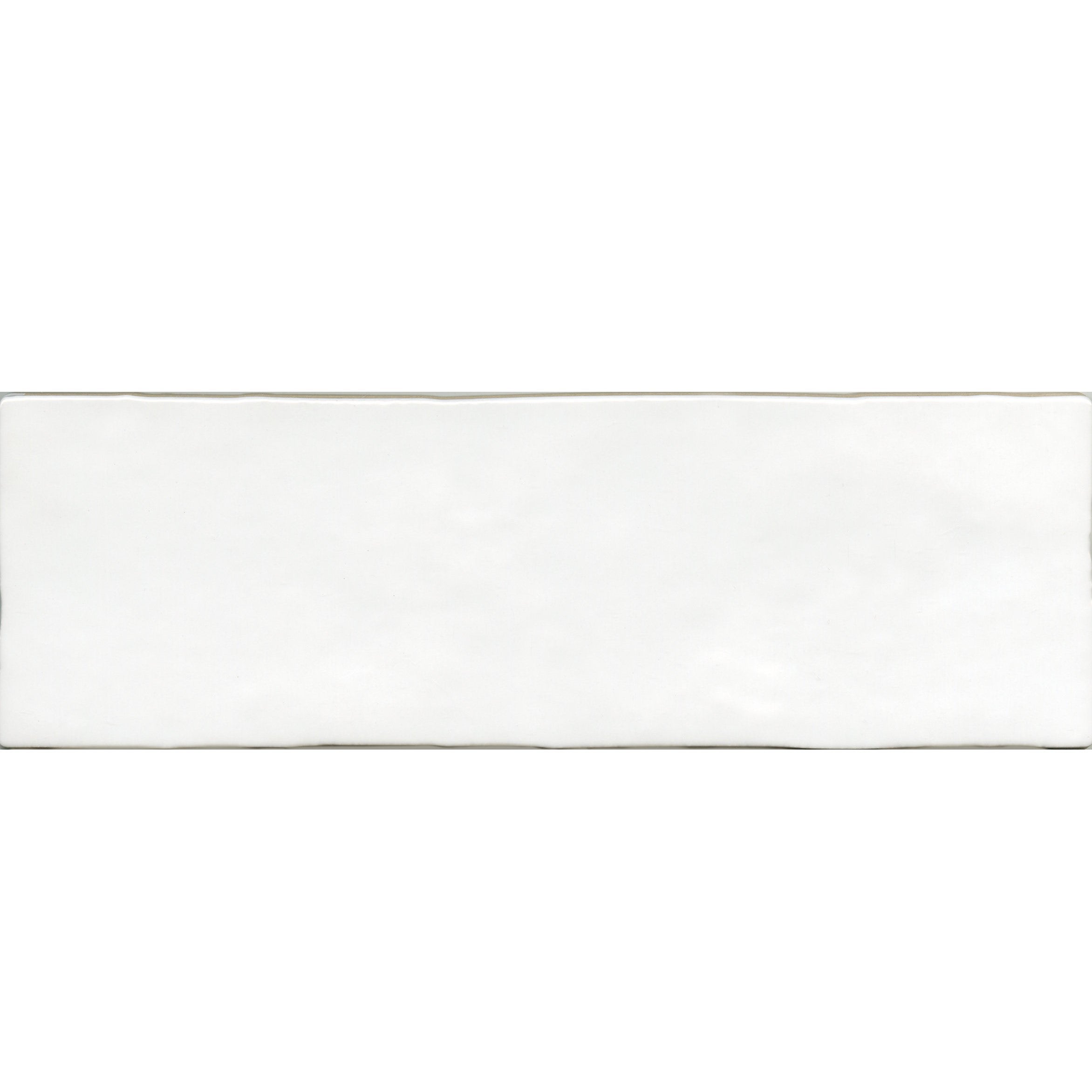 Błyszcząca okładzina ścienna biała Amazonia Artic 6,5x20 cm
