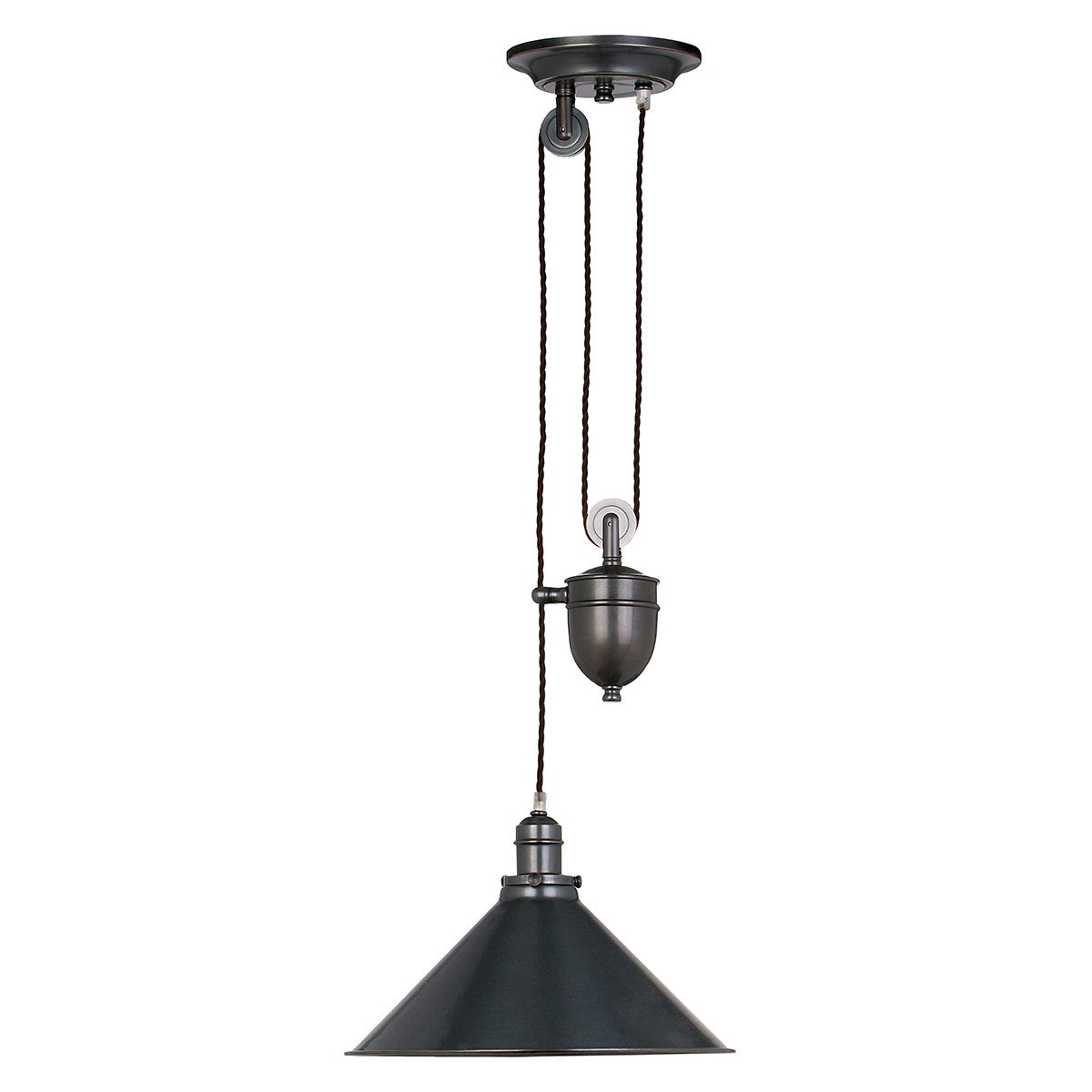 Lampa wisząca industrialna stary brąz z regulacją długości Provence Elstead