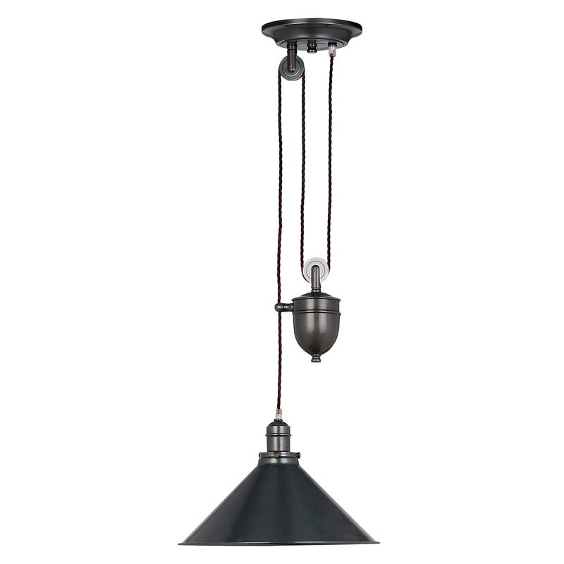 Lampa wisząca industrialna stary brąz z regulacją długości Provence Elstead