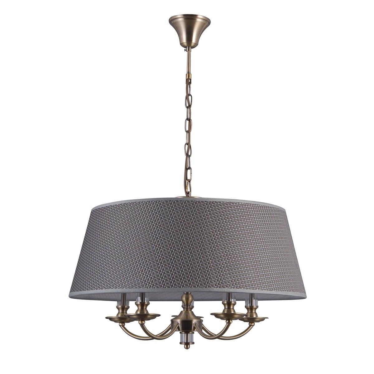 Lampa wisząca Zanobi brąz antyczny 5xE14x40W styl klasyczny wym: 89 x 60 x 60 cm metal Italux