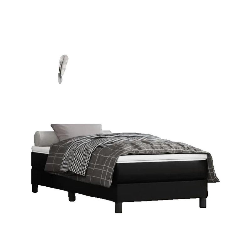 Materac vidaxl sprężyny kieszeniowe pianka komfort czarny 90x200 cm