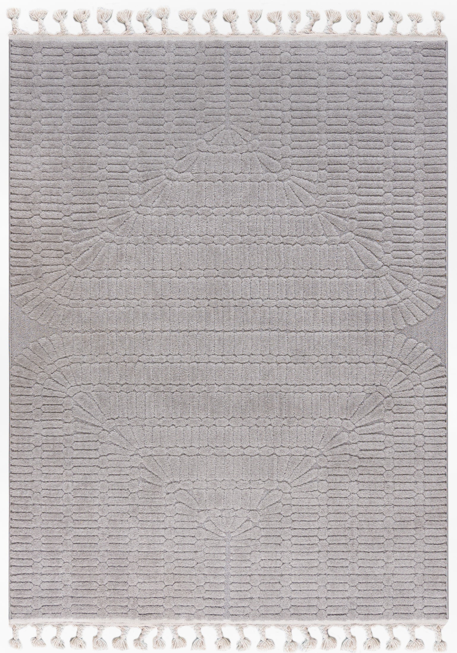 Dywan Wewnętrzny Pisa Corsa Prostokąt Mazovia 250x350 cm Grafitowy Szary Motyw Geometryczne Łuki 1 szt.